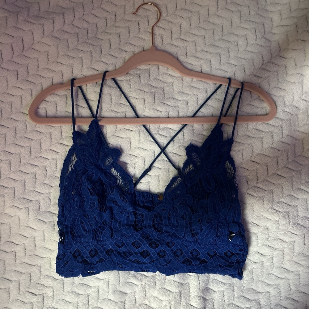 Chic Royal Blue Lace Bracelet